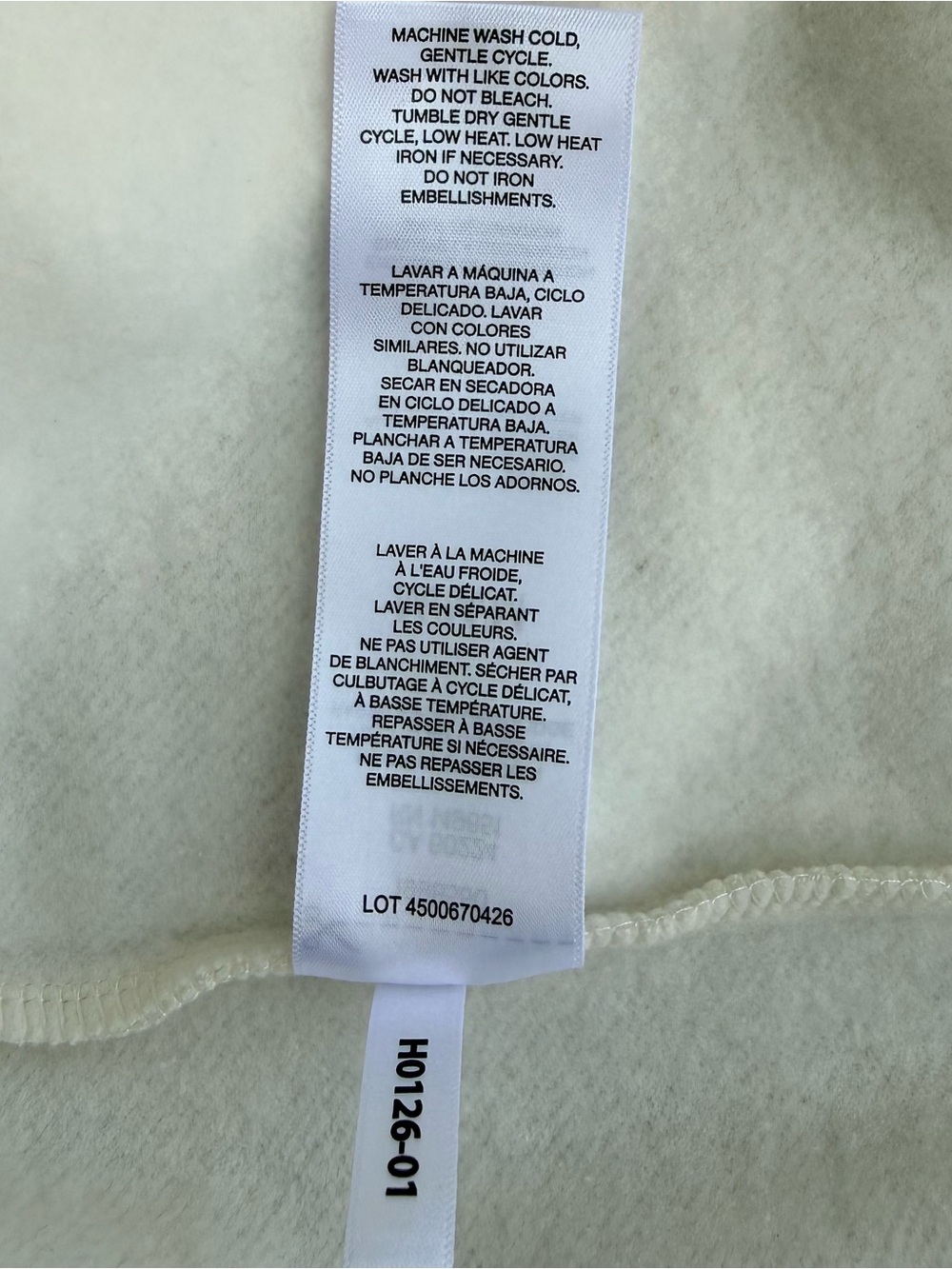ESPRIT 3-Pack Rainbow/Cream, Blue, Green/White Sweatshirts Embroidered Logo - Picture 12 of 16